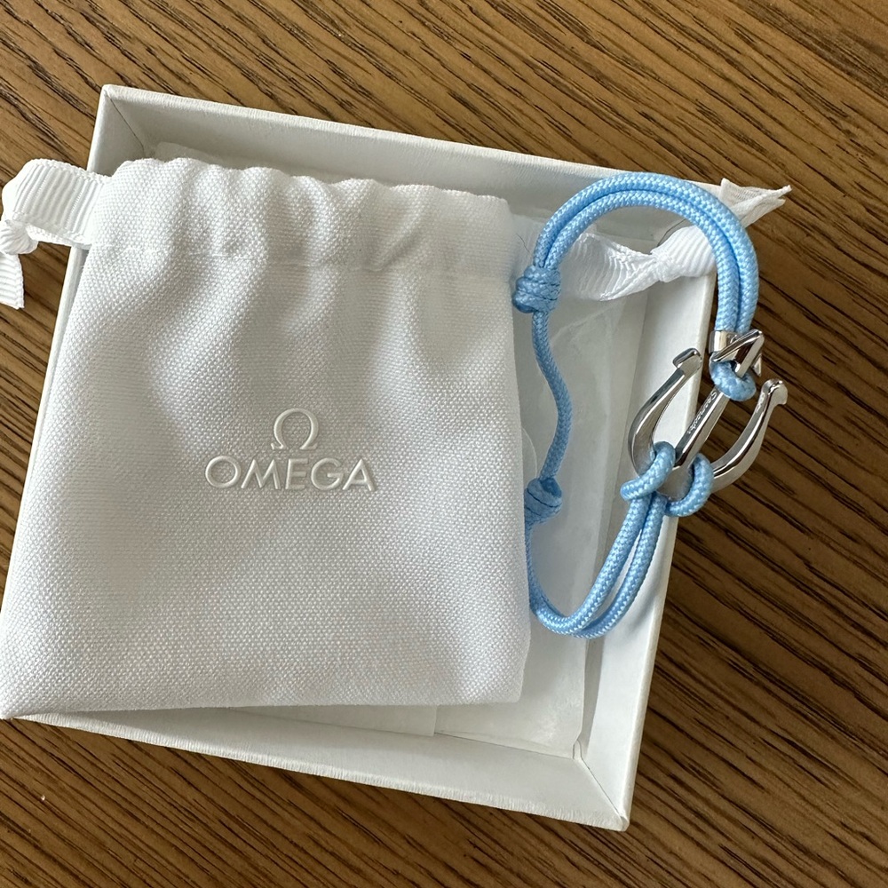 Omega anchor stainless steel adjustable bracelet
